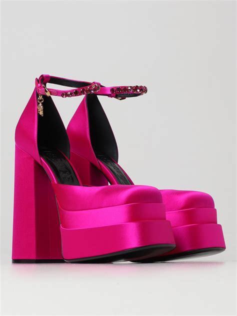 pink versace sandal heels|Versace high heel sandals.